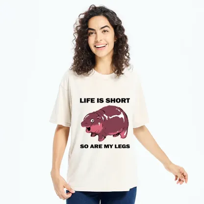 Tokyo-Tiger Short Legs Short Life Washed T-Shirt