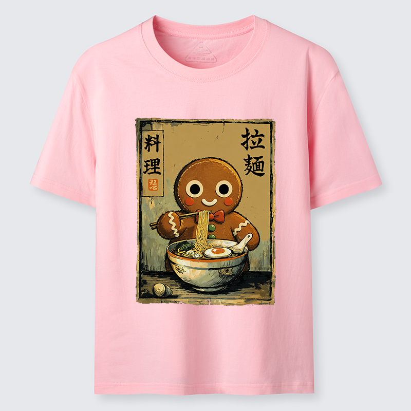 Tokyo-Tiger Funny Gingerbread Eating Ramen Classic T-Shirt