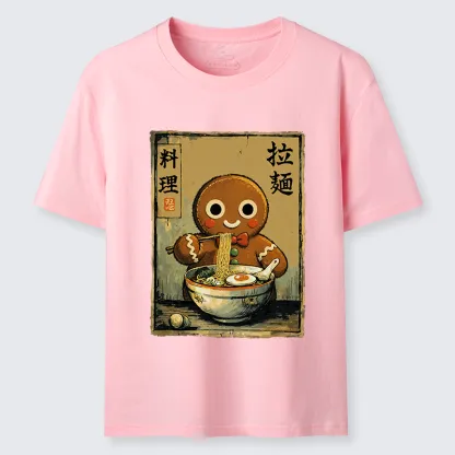 Tokyo-Tiger Funny Gingerbread Eating Ramen Classic T-Shirt