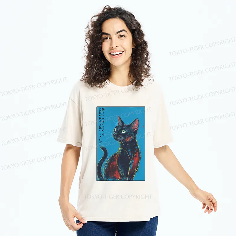 Tokyo-Tiger Silent Vibrations Washed T-Shirt