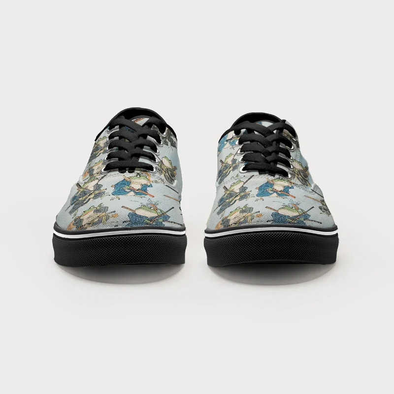 Tokyo-Tiger Frog Samurai Canvas Shoes