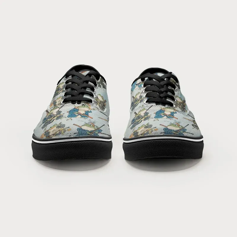 Tokyo-Tiger Frog Samurai Canvas Shoes