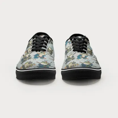 Tokyo-Tiger Frog Samurai Canvas Shoes