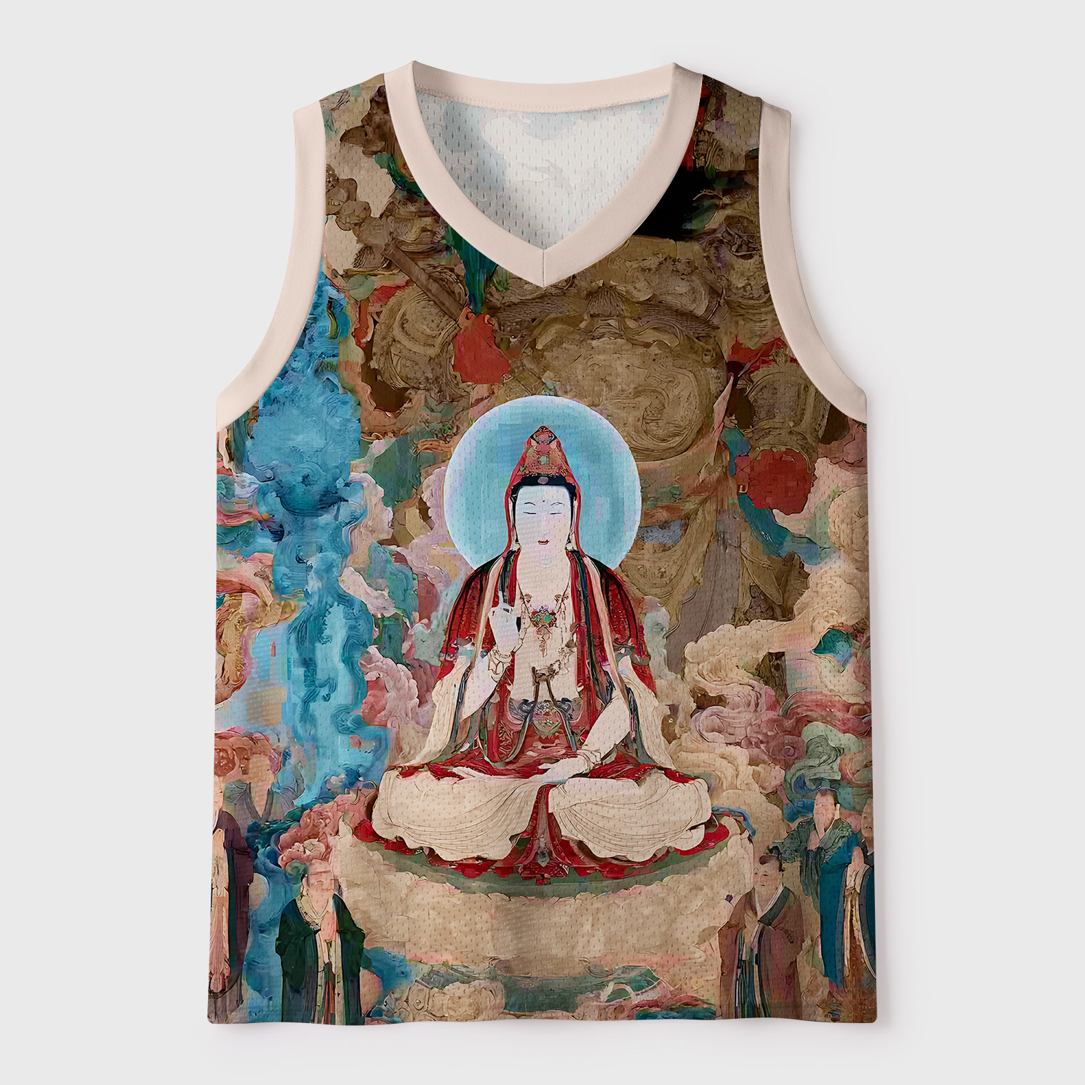 Tokyo-Tiger Interesting Zen Culture: Prayers Will Reach Mesh Tank Top