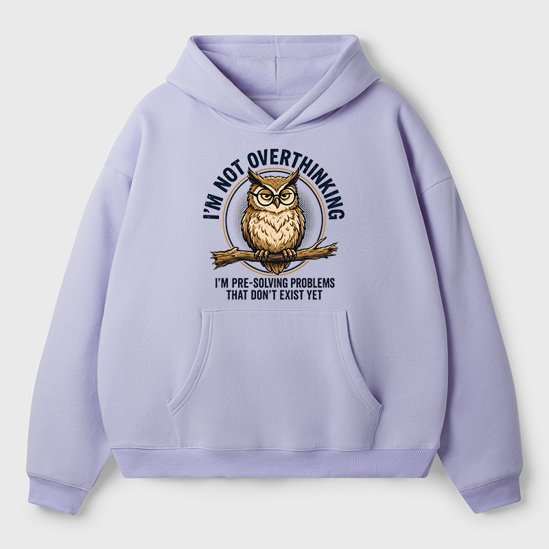 Tokyo-Tiger Overthink Master Owl Adult Fleece Hoodie
