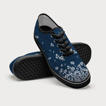 Tokyo-Tiger Falling Petals Canvas Shoes