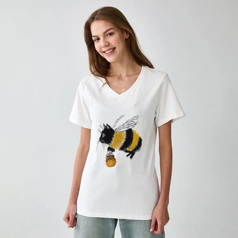 Tokyo-Tiger Catbee Funny V-Neck Classic T-Shirt