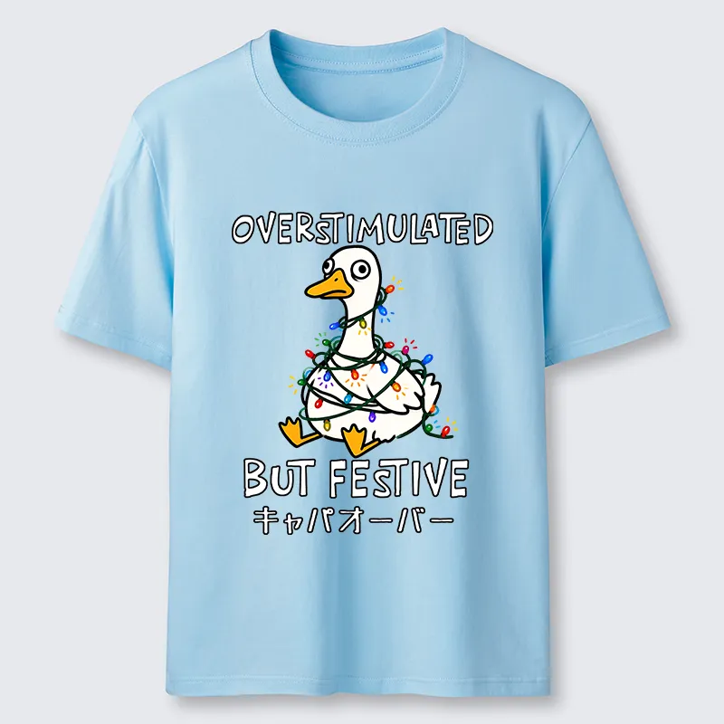 Tokyo-Tiger Funny Excited Christmas Goose Classic T-Shirt