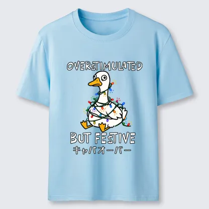 Tokyo-Tiger Funny Excited Christmas Goose Classic T-Shirt