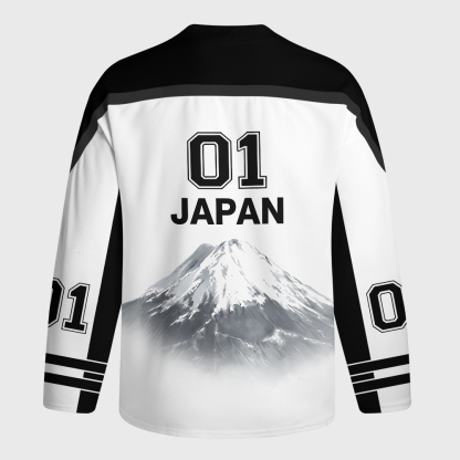 Tokyo-Tiger Funny Invincible Japanese Kanji Long-Sleeve Hockey Jersey