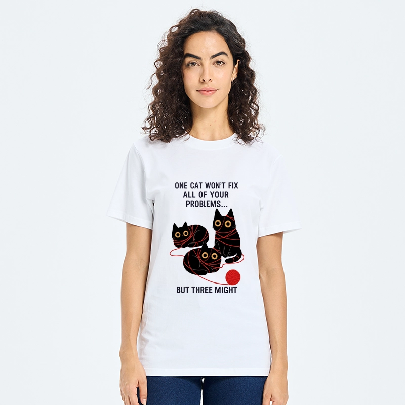 Tokyo-Tiger Three Cats Fix All Problems Classic T-Shirt