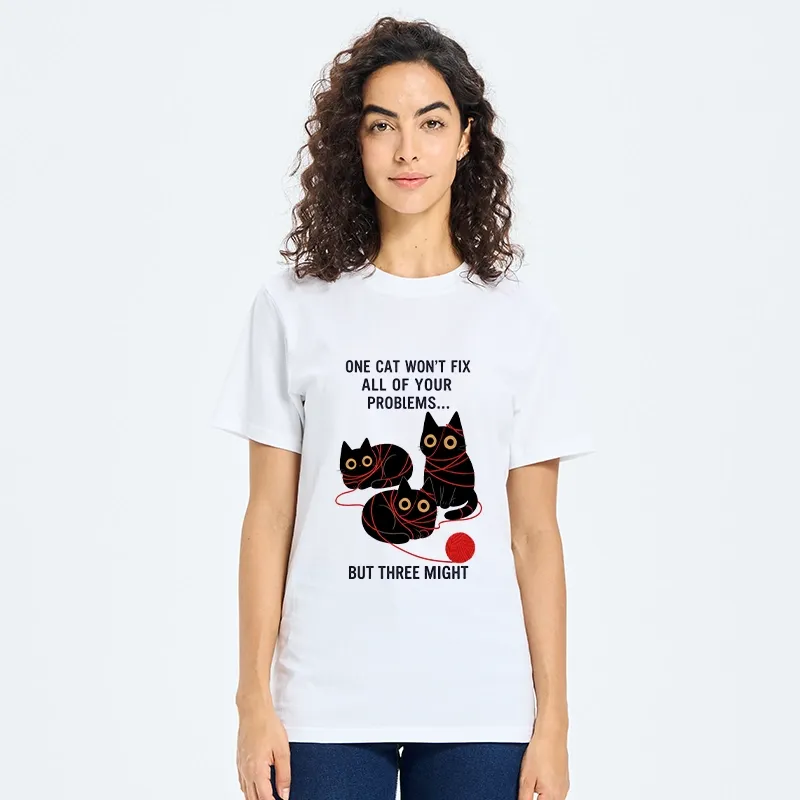 Tokyo-Tiger Three Cats Fix All Problems Classic T-Shirt