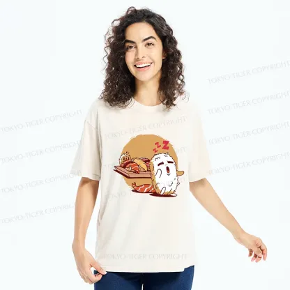 Tokyo-Tiger Sleepwalking Sushi Washed T-Shirt