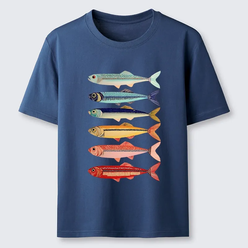 Tokyo-Tiger Colorful Fish Stack Classic T-Shirt