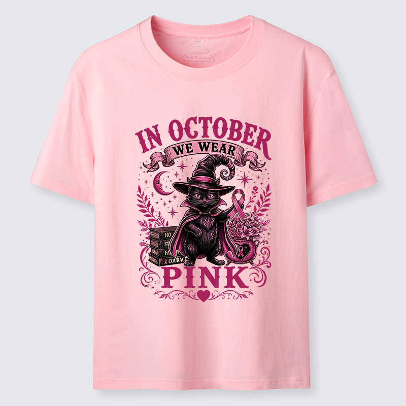 Tokyo-Tiger Witch Cat Breast Cancer Awareness Classic T-Shirt