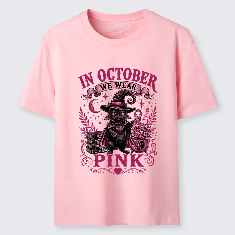 Tokyo-Tiger Witch Cat Breast Cancer Awareness Classic T-Shirt