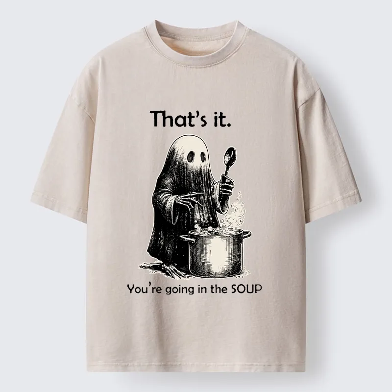 Tokyo‑Tiger Spooky Ghost Chef Washed T‑Shirt