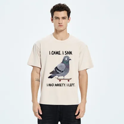 Tokyo-Tiger Skateboard Pigeon Meme Washed T-Shirt