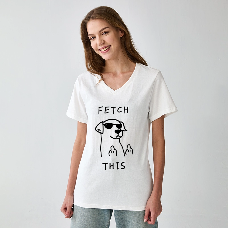 Tokyo-Tiger Rebellious Dog V-Neck Classic T-Shirt