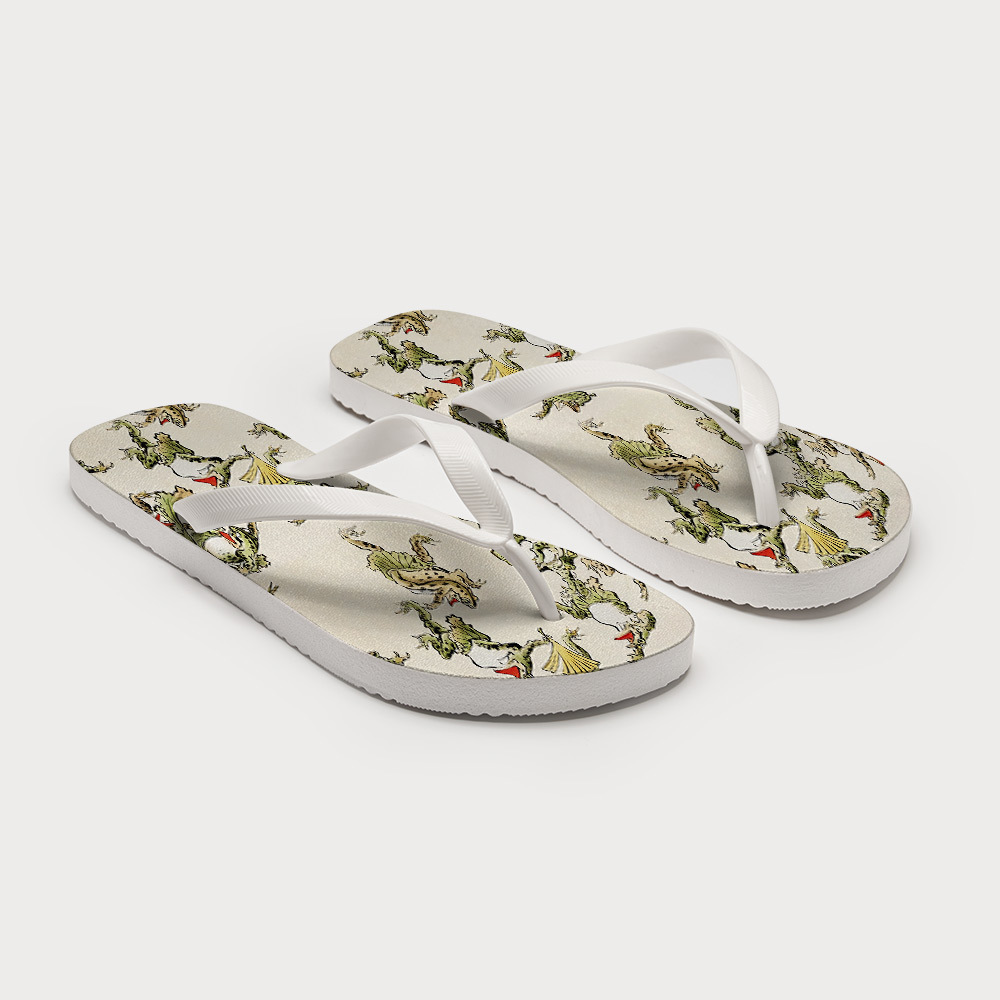 Tokyo-Tiger Frog Dance Flip Flops