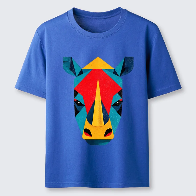 Tokyo-Tiger Geometric Rhino Art Classic T-Shirt