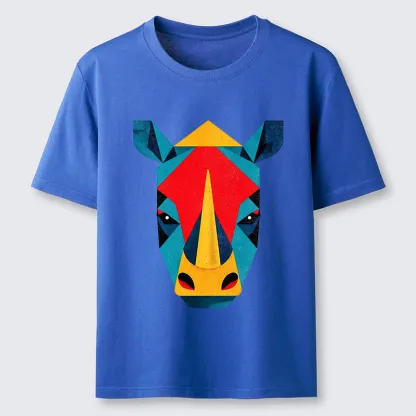 Tokyo-Tiger Geometric Rhino Art Classic T-Shirt