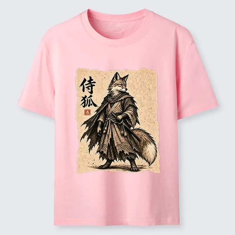 Tokyo-Tiger Vintage Samurai Fox Art Classic T-Shirt