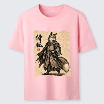 Tokyo-Tiger Vintage Samurai Fox Art Classic T-Shirt