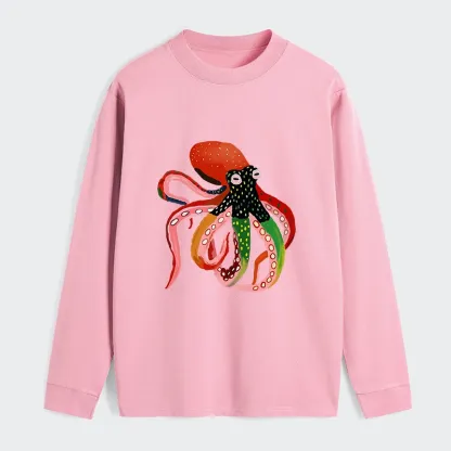 Tokyo‑Tiger Colorful Octopus Art Classic Long Sleeve T-Shirt