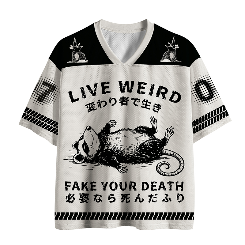 Tokyo-Tiger Possum Logic: Live Weird Mesh Jersey