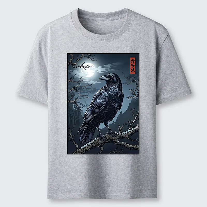 Tokyo-Tiger Full Moon Crow Vibe Classic T-Shirt