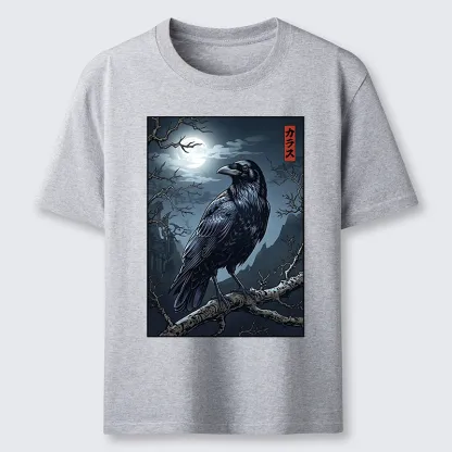 Tokyo-Tiger Full Moon Crow Vibe Classic T-Shirt