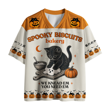 Tokyo-Tiger Kitty Biscuits Halloween Mesh Jersey