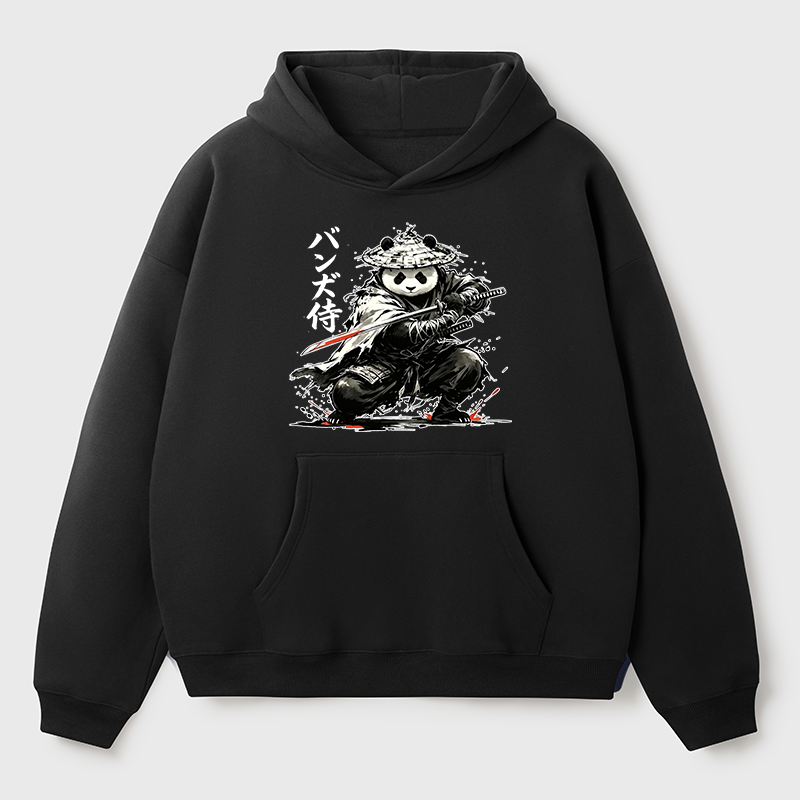 Tokyo-Tiger Panda Samurai Warrior Adult Fleece Hoodie