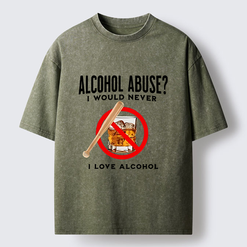 Tokyo-Tiger Funny Alcohol Joke Washed T-Shirt