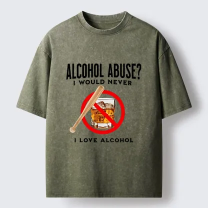 Tokyo-Tiger Funny Alcohol Joke Washed T-Shirt
