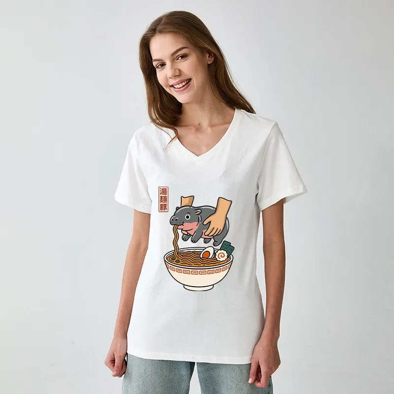 Tokyo-Tiger Noodles Got Me V-Neck Classic T-Shirt