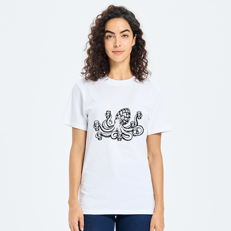 Tokyo-Tiger Sea Creature Loves Cold Brew Drinks Classic T-Shirt