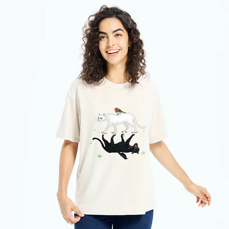 Tokyo-Tiger Opposite Underwater World Washed T-Shirt