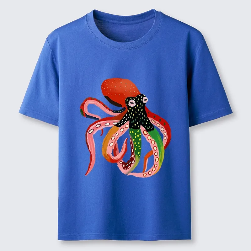 Tokyo-Tiger Colorful Octopus Art Classic T-Shirt