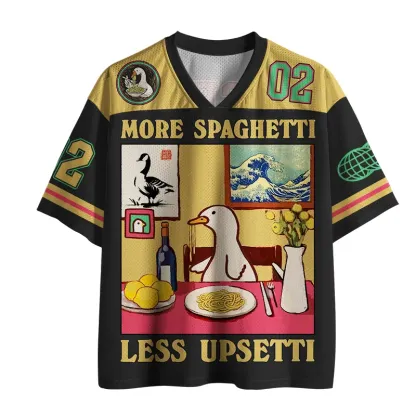 Tokyo-Tiger More Spaghetti Less Upsetti Goose Mesh Jersey
