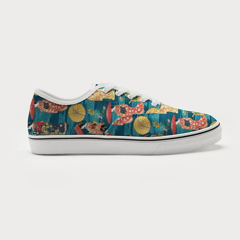 Tokyo-Tiger Japanese Geisha Canvas Shoes