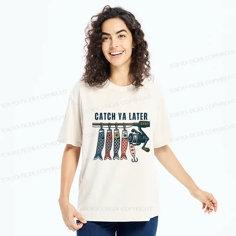 Tokyo-Tiger Fishing Japan Washed T-Shirt