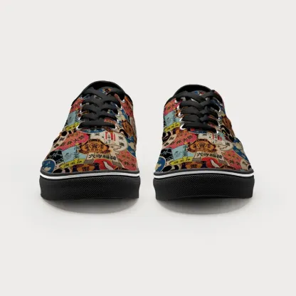 Tokyo-Tiger Japanese Amulet Canvas Shoes