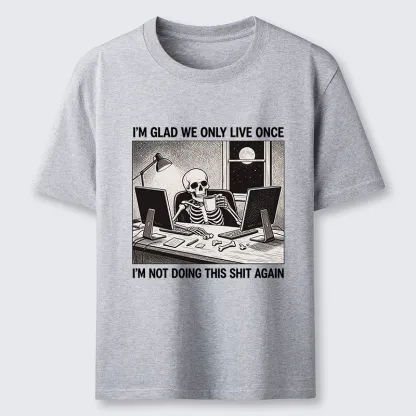 Tokyo-Tiger Funny Skeleton Coffee Break Meme Classic T-Shirt
