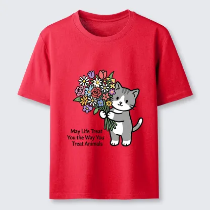 Tokyo-Tiger Funny Cat Bouquet Classic T-Shirt