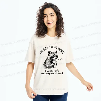 Tokyo-Tiger Left Unsupervised Raccoon Washed T-Shirt