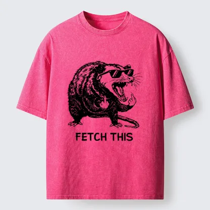 Tokyo-Tiger Cool Opossum Funny Meme Washed T-Shirt