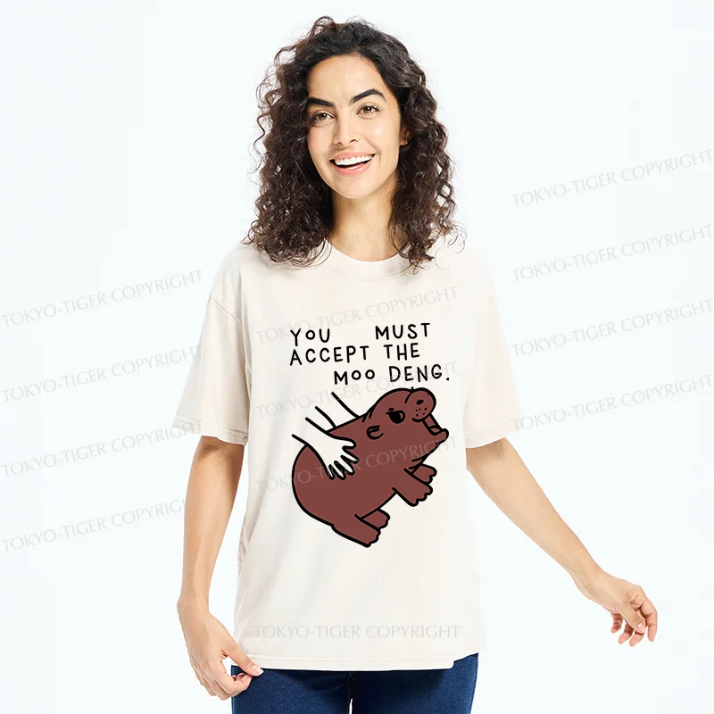 Tokyo-Tiger Give You Moo Deng Washed T-Shirt