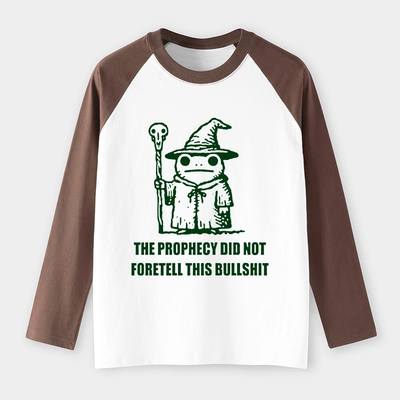 Tokyo-Tiger Funny Meme Wizard Frog Weird Prophecy Raglan Long Sleeve T-shirt